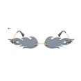 thumbnail image 1 of Mialoley Women Fire Flame Sunglasses Wave Rimless Sunglasses Party Favors, 1 of 3