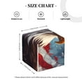 thumbnail image 4 of Yiaed Bald Eagle Pilot Print Tissue Box Cover, PU Leather Decorative Organizer for Tabletop, Bathroom, Car, Office Creative Decorative, 4 of 7