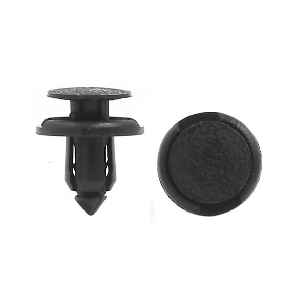 Unique Bargains 50 Pcs 8mm Dia Hole Plastic Rivets Fastener Push Clips Black for Car Auto Mudguard