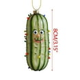 thumbnail image 3 of Loyerfyivos Christmas Tree Hanging Ornaments Pickle Tree Ornaments Pickle Chips Tree Ornaments Avocado Guacamole Cucumber Slices Tree Ornaments for Christmas Tree (C), 3 of 9