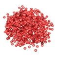 thumbnail image 1 of Loose Sequins 2000 Pcs 5MM Silver Backed Cup Embroidery Sequins Spangles for Jewelry Making Crafts Sewing, Red, 1 of 6