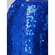 thumbnail image 5 of INSPIRAR CHIC Conjuntos de 2 Piezas para Mujeres Top Corto de Tirantes de Lentejuelas y Falda Maxi de Cintura Alta con Corte M Color Azul Real, 5 of 6