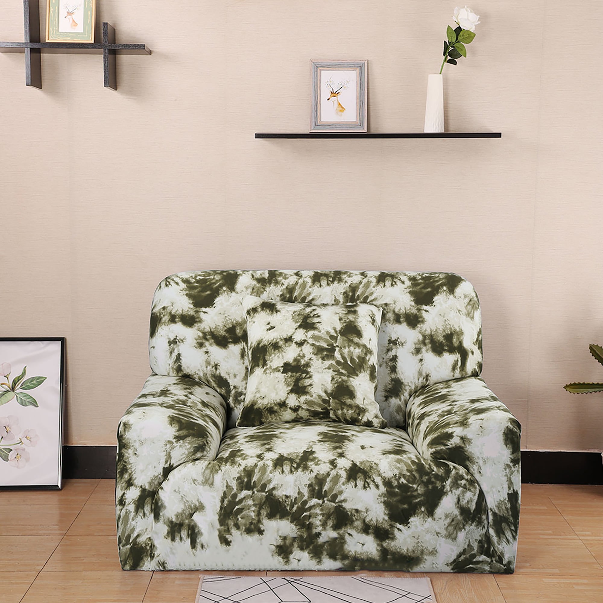 Piccocasa Soft Floral Stretch Sofa Slipcovers Chair ...