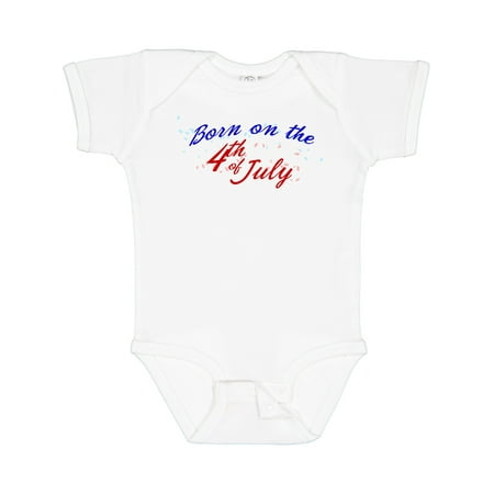

Inktastic Born on the 4th of July Gift Baby Boy or Baby Girl Bodysuit