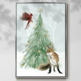 thumbnail image 2 of Christmas in the Forest Collection B - Framed Gallery Wrapped Holiday Canvas - 25 x 37 - Silver Frame, 2 of 8