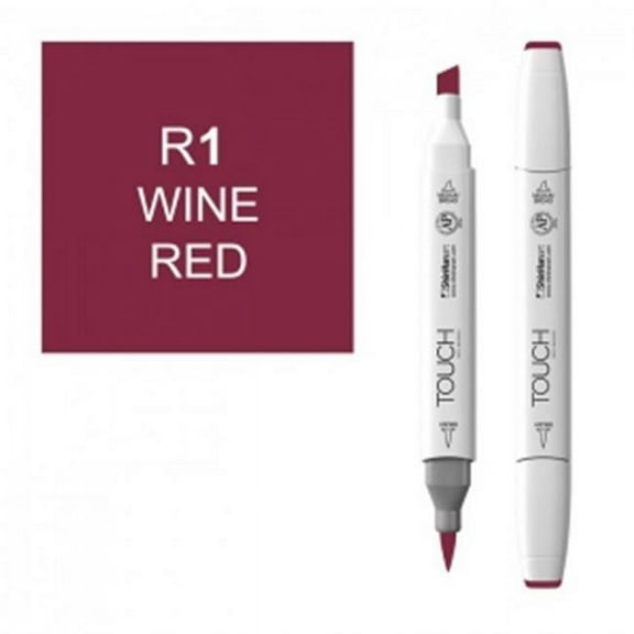 ShinHan Touch Twin Brush Marker - Wine Red R1