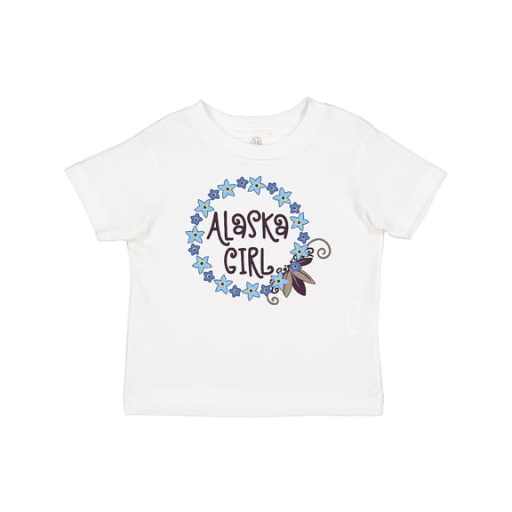 Inktastic Alaska Girl Forget-me-not Flower Girls Baby T-Shirt