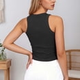 thumbnail image 6 of Lixiuxyad Camisoles For Women Fashion Sequin Camisole Summer Sleeveless Tank Top With Glitter Rhinestone Spaghetti Strap For Casual Party Wear,Black, 6 of 7