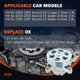 thumbnail image 2 of FIWARY Power Steering Pump with Pulley Fits for Honda Accord 2003-2007 2.4L 21-5341, 2 of 7