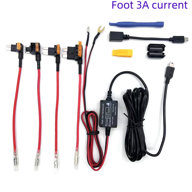 Módulo de cable de alimentación especial para grabadora de conducción, línea reductora de 24 V, 12 V a 5 V, dispositivo de captación de monitoreo de estacionamiento de automóviles