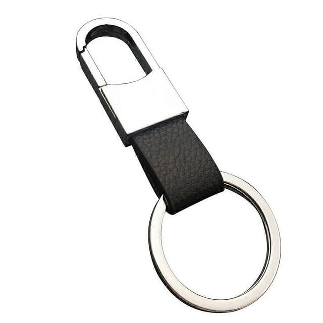 Premium Silver Metal Keychain for Men Durable Auto Keyring On Use 70 x 10 mm