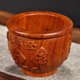 thumbnail image 3 of Solid wood millet jar, a treasure basin carved from rosewood, a pure wood decoration for living rooms and shops., 3 of 4