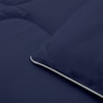 thumbnail image 4 of Peace Nest Hotel Collection Satin Silky All Season Down Alternative Comforter for a Restful Night's Sleep, Navy, Queen, 4 of 6