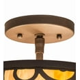 thumbnail image 2 of Meyda Tiffany 173514 Lilliana 3 Light 12" Wide Semi-Flush Bowl Ceiling Fixture - Cafe-Noir, 2 of 7