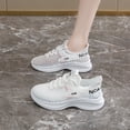 thumbnail image 6 of Women's Lightweight Walking Sneakers Casual Lace Up Flats Tennis Athletic Running Fashion Sport Shoes for Girls, 6 of 13