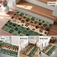 thumbnail image 5 of Area Rug 2 x 3 Ft, Dark Sage Green Brown Indoor Accent Bathroom Rugs for Kitchen/Laundry Room, Farmhouse Dog Paw Vintage Washable Non-Slip Runner Floor Mat for Entryway, Living Room, 5 of 7