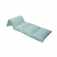 thumbnail image 4 of Turquoise Floor Pillow Lounger Cover, Retro Vintage 60s 50s Inspired Geometric Polka Dots Romantic Art Print, Nap Mat Printed Fabric Case for 5 Pillows, 88" x 27", White and Pale Blue, by Ambesonne, 4 of 5