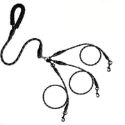 SPOORYYO Leash with Padded Handle and Two Detachable Leash Splitters, 360° Tangle-Free Design for Walking Multiple Dogs