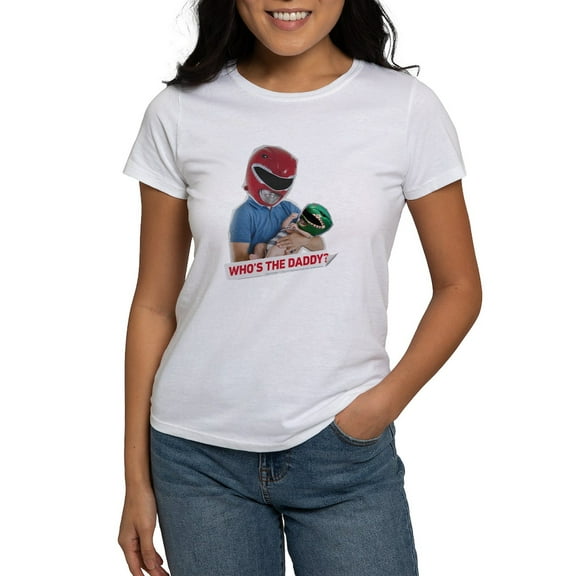 CafePress - Power Rangers Who's The Dadd Women's Value T Shirt - Women's Classic T-Shirt