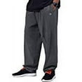 thumbnail image 2 of Champion Big and Tall Athletic Jersey Pants, Charcoal Heather (Men's Big & Tall), Size 3XT, 2 of 4