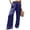 Blue, variant on Womens Palazzo Pants Casual Palazzo Pants Lounge Trousers Boho Pants for Women Palazzo Pants Drawstring Lounge Trousers Baggy Pants Women Flowy Pants with Pockets Slacks for Women Hot Pink M