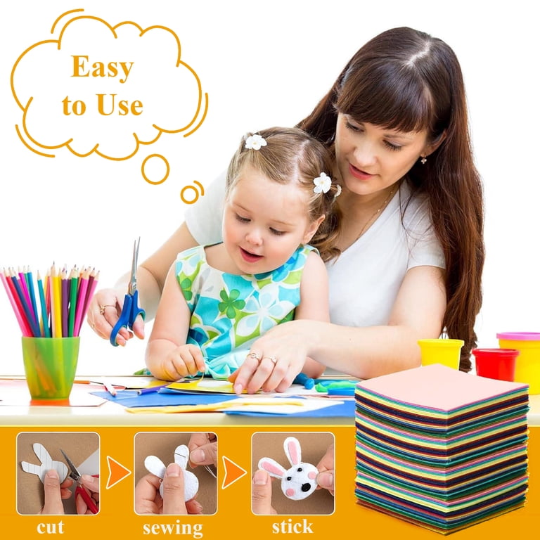 LANNEY Assorted Felt Sheets, 45 Colors 8x12 Inch photo 5
