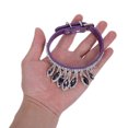 thumbnail image 4 of unbranded Collar Para Mascotas De Cuero PU Ajustable Con Para Perros Pequeños Morado, 4 of 6