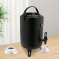 thumbnail image 5 of 8L Insulated Beverage Dispenser - 12H Hot/Cold Retention, Stainless Steel w/Resin Faucet (Black), 5 of 30