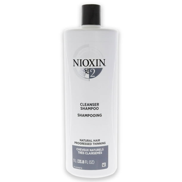 Nettoyant System 2 pour Cheveux Fins Naturellement Clairsemés par Nioxin pour Hommes - 33,8 oz Nettoyant