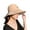 Camel, variant on Yirtree Women's Packable Reversible Marguerite Embroidery Hat UV Sun Protection Wide Brim Summer Beach Cap