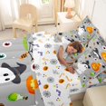 thumbnail image 5 of Manfei Cartoon Ghost Spider Web 7pcs Queen Bedding,Halloween Jack O Lantern Bedding Comforter Set Queen,Halloween Reversible, 5 of 7