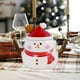 thumbnail image 5 of Puntoco Taza de cerámica navideña creativa con tapa y cuchara Taza de modelado de dibujos animados Taza de muñeco de nieve navideño Vasos de agua de gran capacidad, 5 of 6