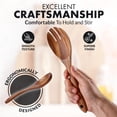 thumbnail image 3 of Juego de utensilios de cocina Zulay Kitchen Premium, madera de teca, 8 piezas, 3 of 8