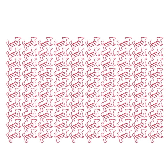 Trombones En Forme De Chien - 100 Trombones En Forme De Chien, Trombones Créatifs Et Mignons En Métal Galvanisé Pour Marque-page, Trombones Pour Marque-page(rose)