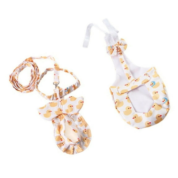 Duck Diaper Harness Diaper Leash Set Soft and Comfortable Leakproof Undergarment Lovely Duck Decoration Easy to Clean