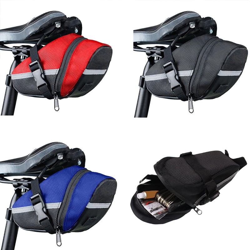 Bike Saddle Bag Bicycle Under Seat Storage Outdoor Rear Tail Pouch Cycling Bag 