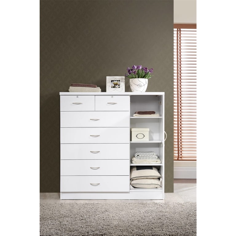 HomeStock Global Greatness 7 Drawer Jumbo Chest, Five Large