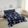 thumbnail image 3 of Erosebridal Raccoon Animal Bedding Queen Comforter Set, Cartoon Rainbow Down Comforter, Navy Reversible Comforters & Duvets, Super Cozy Room Decor, 3 Pieces, 3 of 8