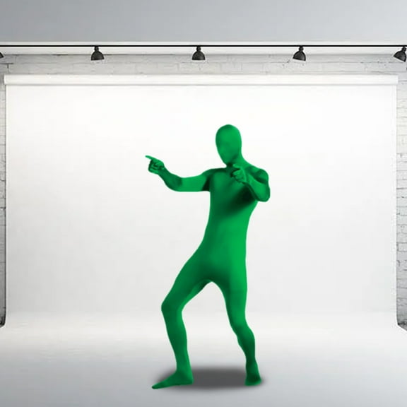 COFEST Adult Unisex Spandex Stretchy Full Bodysuit Disappearing Man Body Suit for Party， Cosplay， and Sports Green