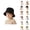 Black, variant on Foldable Kids Sun Hat UV Protection Caps - Lightweight Portable Beach Hats For Boys Girls 1-16 Years, Adjustable Outdoor Sunhats For Summer Travel Camping & Daily Use