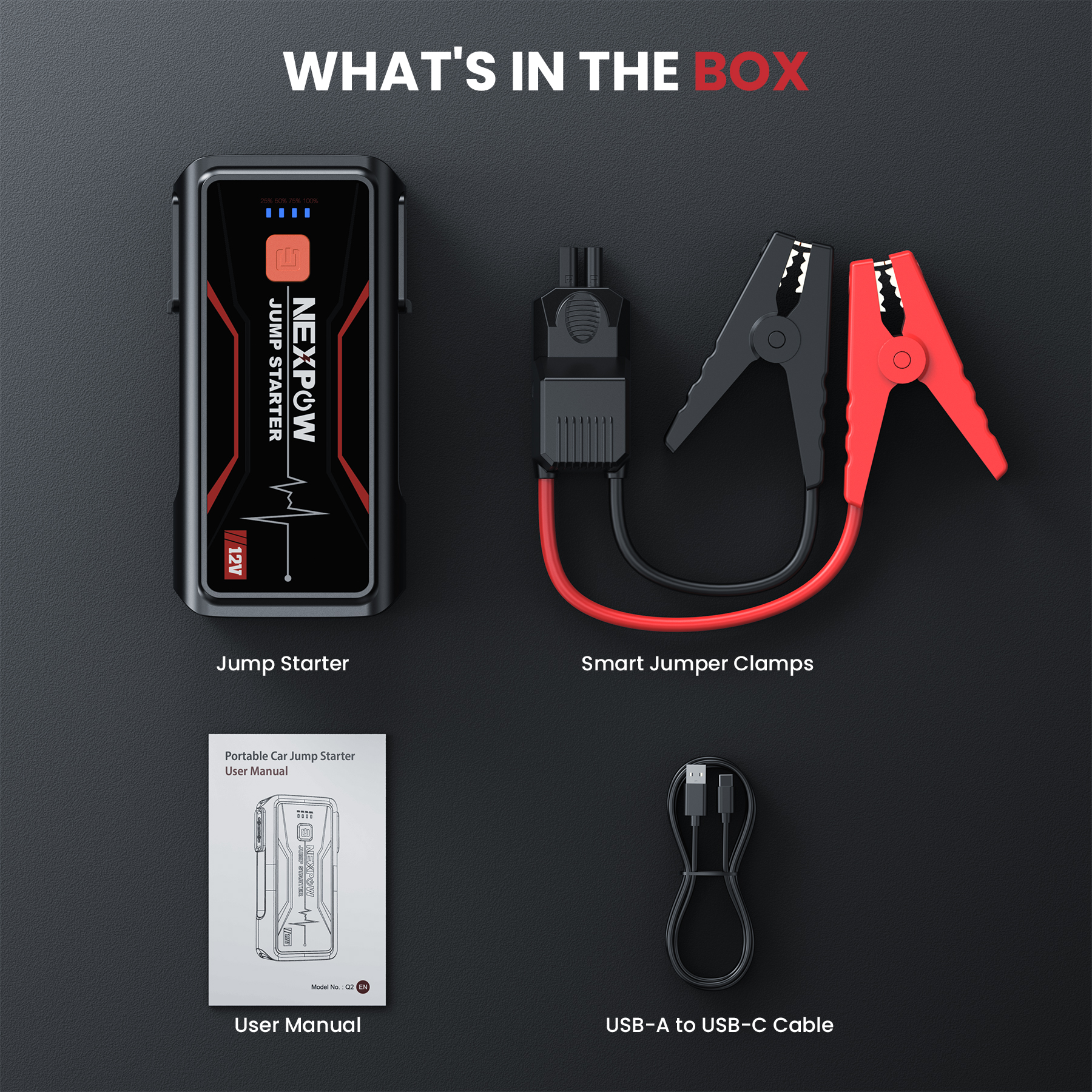 Nexpow Q2 3000A Portable Jump Starter photo 4