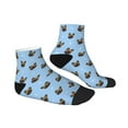 thumbnail image 3 of Bingfone French Bulldog Face Design Patterned Men'S Women'S Casual Cotton Socks, 3 of 9