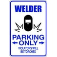 thumbnail image 1 of Custom Wall Decal Welder Picture Art Parking Signs - Peel & Stick Sticker - Vinyl Wall Decal Size : 9 Inches X 18 Inches, 1 of 1