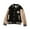 1#Black1, variant on Byoo Boys Bomber Jackets Colorblock Button Down Baseball Jacket with Pocket Kids Warm Windproof Outerwear Coat