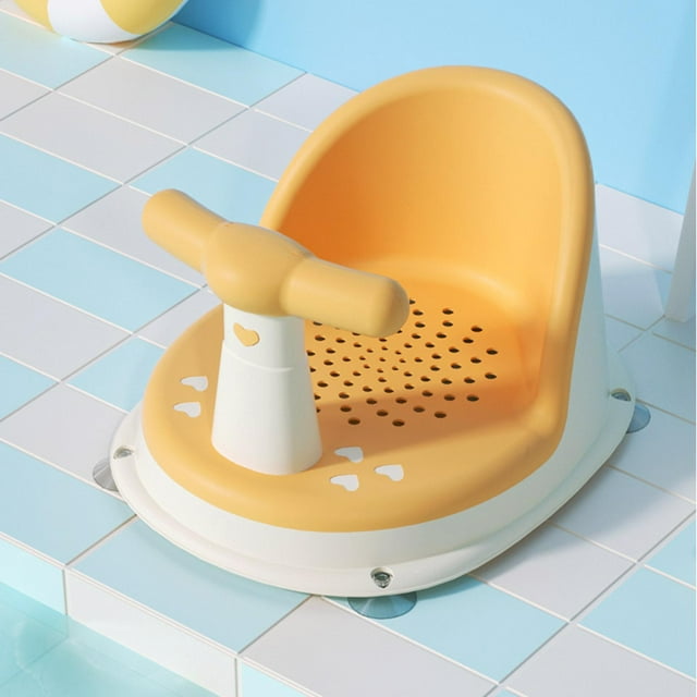 Asiento de bañera para bebé con 4 ventosas, asiento de baño para bebé de 6 meses, asiento antideslizante para bañera, silla de para bebé, CUTICAT Asiento de baño