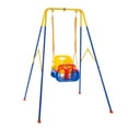 thumbnail image 1 of HolaHatha 3 in 1 Toddler Swing Set with adjustable Rope, and Removable Seat, 1 of 12