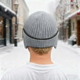 thumbnail image 4 of Winter Beanie Hats with Ear Flaps for Men Women, Lined Beanie Warm Winter Knitted Hat,Outdoor Windproof Knit Skull Cap, 4 of 6