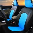 thumbnail image 3 of FH Group Perforated PU Leather Car Seat Covers for Auto Car Sedan SUV Van - Universal Fit Car Seat Protector Waterproof, UV-Resistant with Auto Dash Grip Pad PU008115BLUE-FH1002, 3 of 8