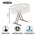 thumbnail image 3 of Lifetime 30 inch Personal Folding Table, Indoor/Outdoor, Almond (28240), 3 of 12