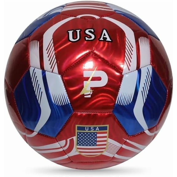 Country Training Soccer Ball: World Edition (USA - RED, 2)